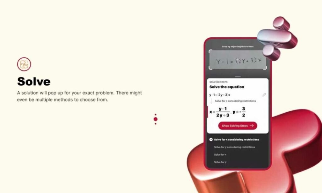 Photomath: AI βοηθητική λύση για μαθηματικά από τη Google