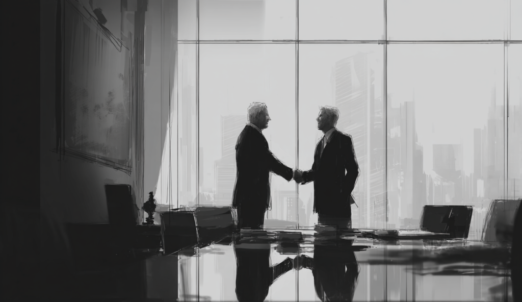 businessmen shaking hands