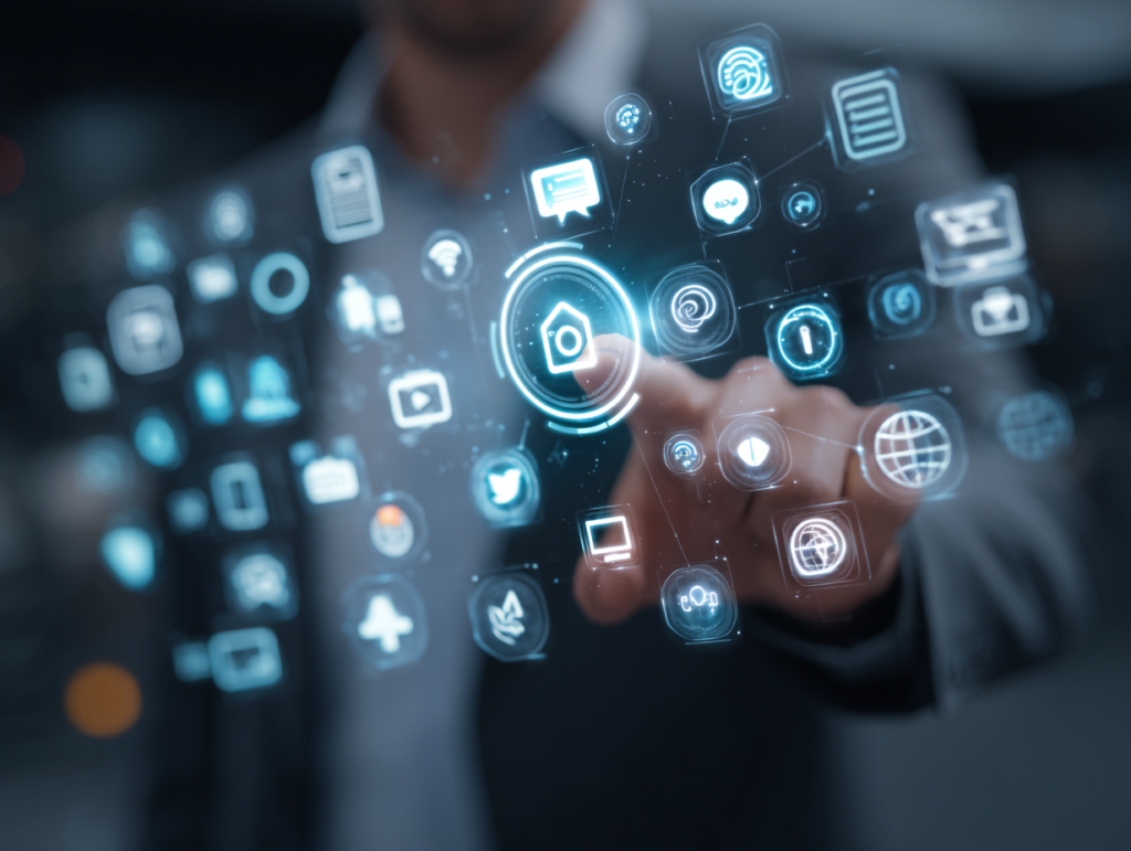 A futuristic digital marketing landscape
