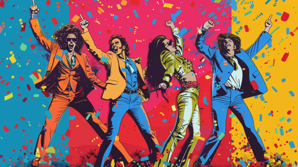 Retro pop art illustration