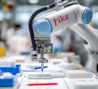 a close-up shot of an a.m. hieronymus robotic arm
