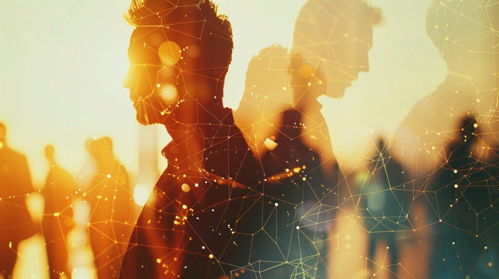 Double exposure people network structure