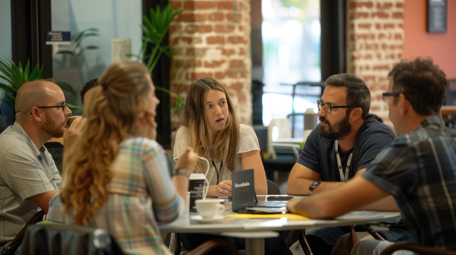 Indoor of cozy meeting room for teamwork of business. Relaxed conference to decide plan of management strategy or successful investment company. Businessman workplace for commercial governance. AIG53.