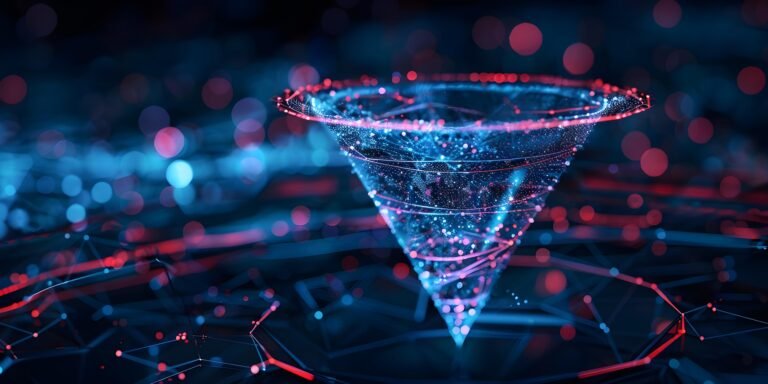 data-filtering-analysis-unveiling-marketing-concept-through-polygonal-digital-sales-funnel-concept-marketing-strategies-data-analysis-sales-funnel-digital-marketing-data-filtering