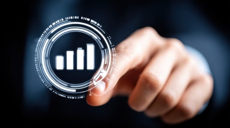 hand-touching-futuristic-digital-interface-with-signal-strength-icon