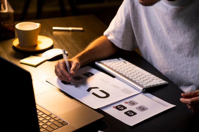 asian-man-graphic-designer-working-computer-drawing-sketches-logo-design-concept-new-brand-professional-creative-occupation-with-idea